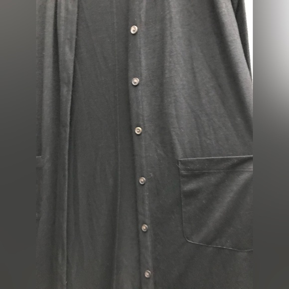 Banana republic black long button down sweater size s - Picture 3 of 4